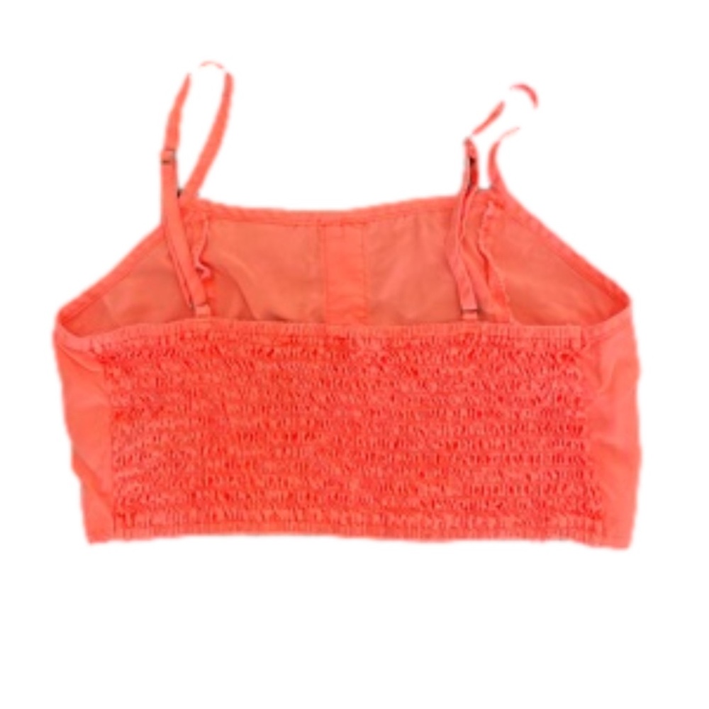 Mags & Pye 100% neon coral cropped tank top shirt small s new nwt - Picture 2 of 2